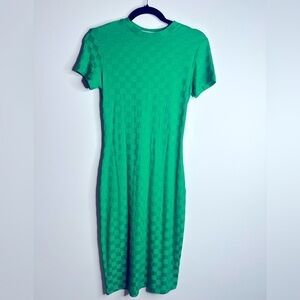 Green Checkered Women's Dress